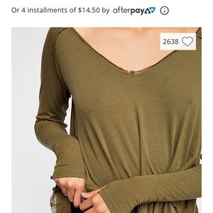 Free People Tangerine Top